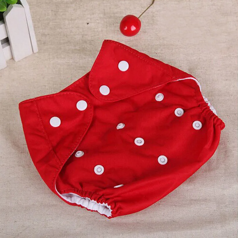 Модные Теплые многоразовые подгузники для маленьких мальчиков и девочек, 1 шт - Цвет: Красный