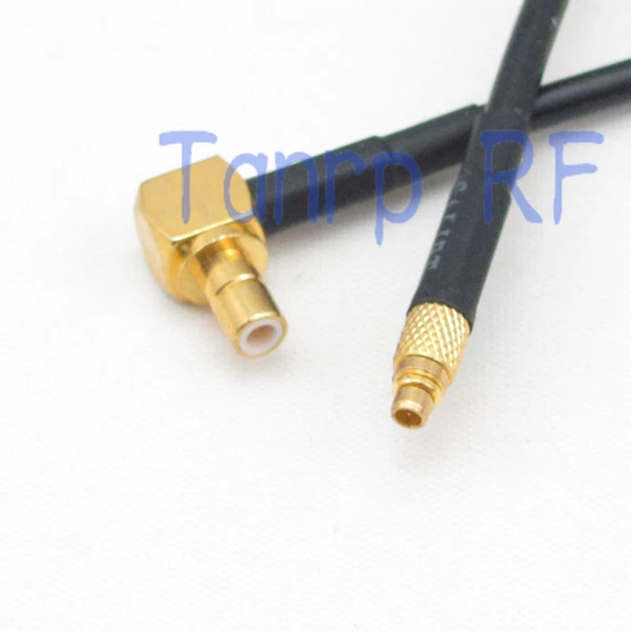

6in MMCX male plug to SMB male right angle RF connector adapter 15CM Pigtail coaxial jumper RG174 extension cord cable
