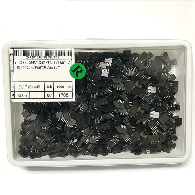 Однорядный прямой гнездовой разъем 10 шт. 1 27 мм розетка 0 05 дюйма 1x 2p/3/4/5/6/7/8/9/10/20/40/50p