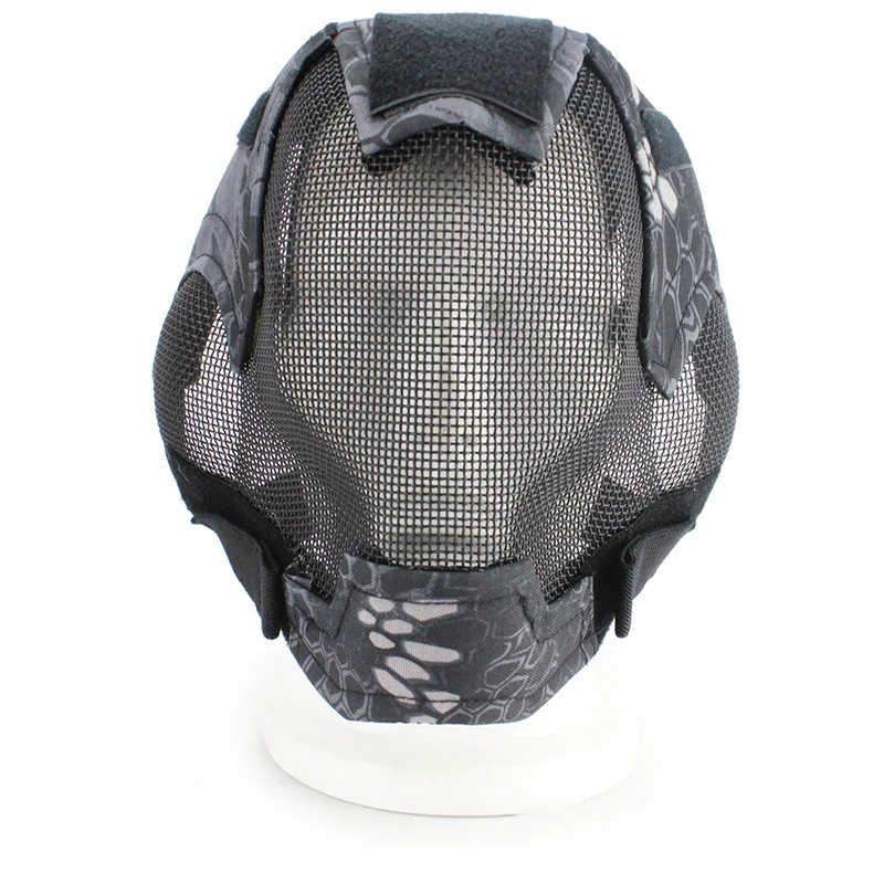 Airsoft маска полный уход за кожей лица Маска Военная боевая игра Сталь сетки Paintbal головы защитная маска тактический полное покрытие V6 маска