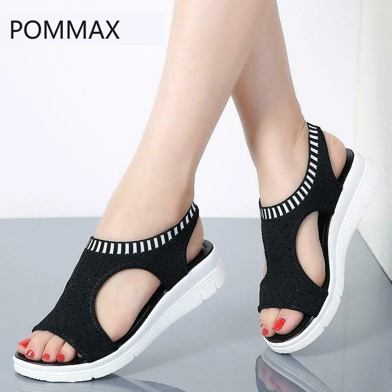 

Korean Women Sandals 2019 New Female Peep Toe Platform Shoes Woman Summer Wedge Comfortable Sandal Big Size 42 43