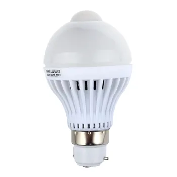 

MUQGEW 2017 Newest Good Source of Materials B22 5W 220V 18LED Motion Control PIR Sensor light Lamp Bulb Pure Warm White