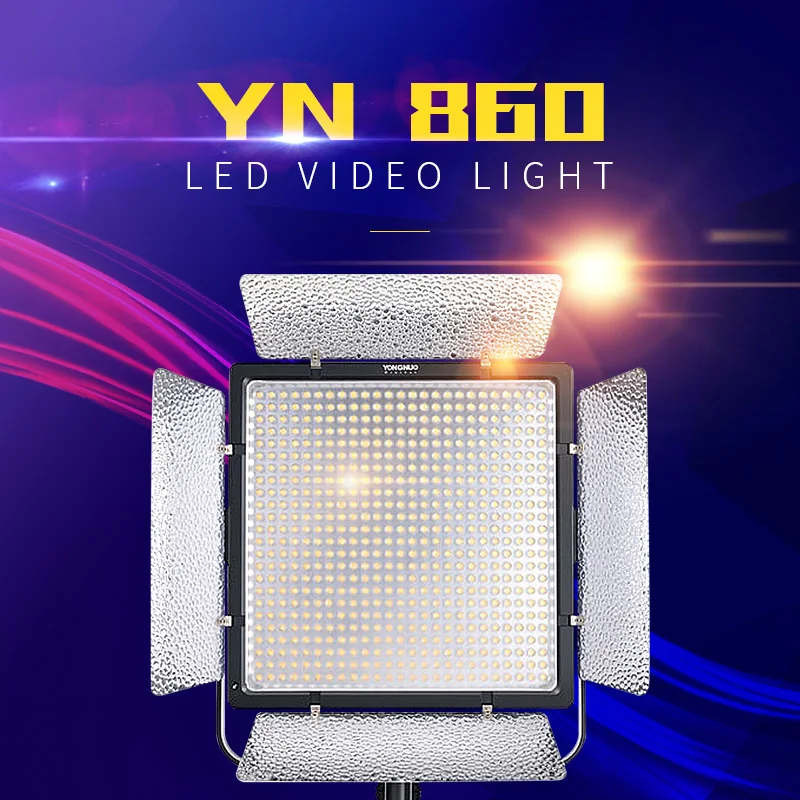 

YONGNUO YN860 Dual Color LED Video Light with 3200k-5500k Adjustable Color Temperature Video LED Light Lamp For Selfie Beauty M