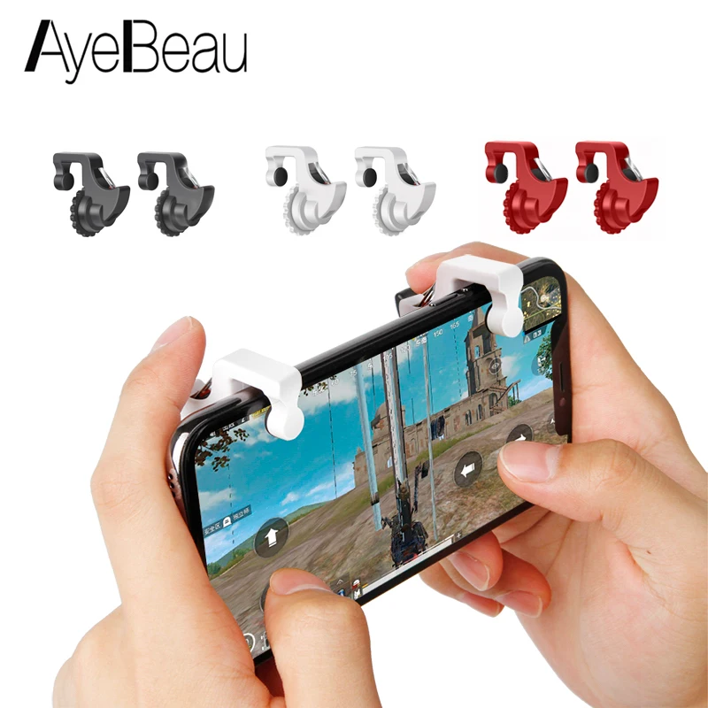 Kopen Joystick Gamepad Trigger Voor Cellulaire Telefoon L1R1 Pubg Controller Gamepad L1 R1 Mobiele Fire Button Game Gaming Shooter iPhone Ios
