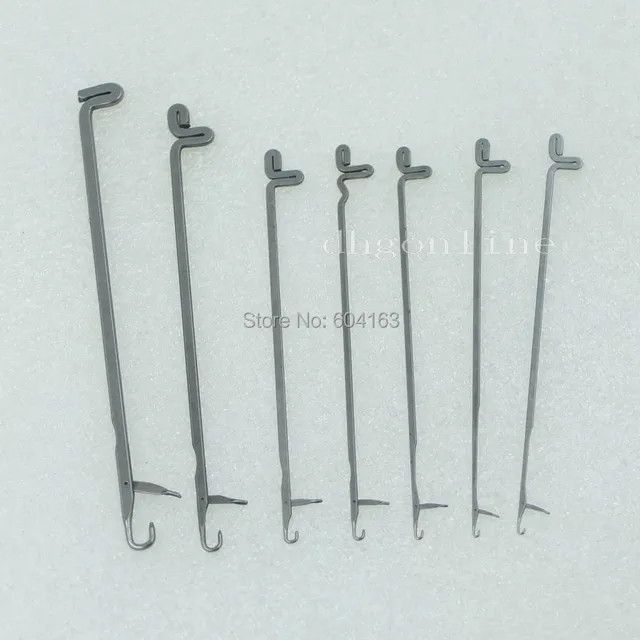 2 sets latch needles 7 size crochet hook knitting bearded hooked size 7 crochet hook