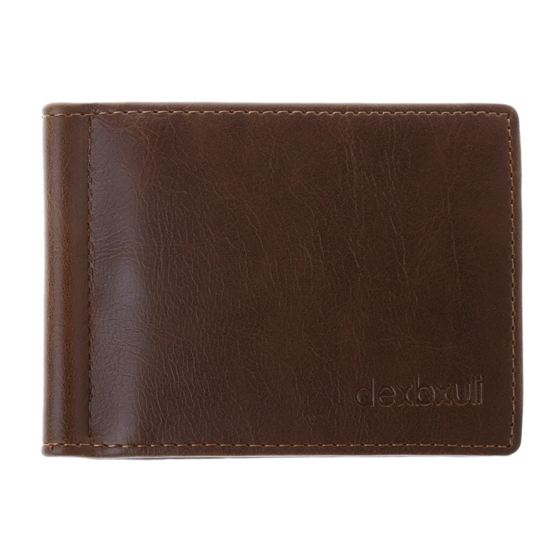 

THINKTHENDO Wallet Slim Money Clip Luxury Business Leather Wallet Gifts