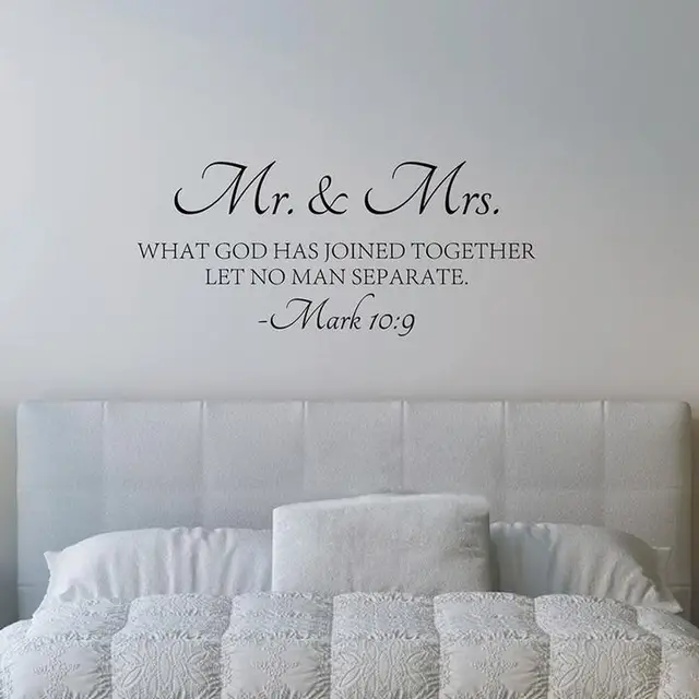 Mr Mrs Love Quotes Bible Verse Wall Sticker Vinyl Self Adhesive Extraordinary Quotes From The Bible Mr Mrs Love Quotes Bible Verse Wall Sticker Vinyl Self Adhesive Extraordinary Quotes From The Bible