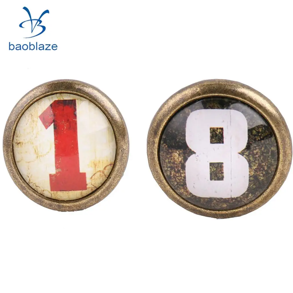 Set of 18 Number Cabinet Door Drawer Dresser Handle Pull Knob Hardware