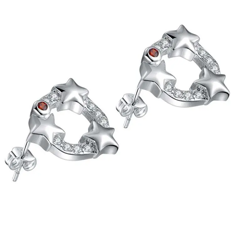 

SAY high quality silver plated earrings Fashion jewelry WE1093