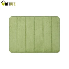 1 шт. Пены Памяти Коврик Для Ванной коврик Ванной Горизонтальные Полосы ковер Не скользит Ванна мягкая циновка двери 4 Сплошные Цвета Доступны 40*60 см