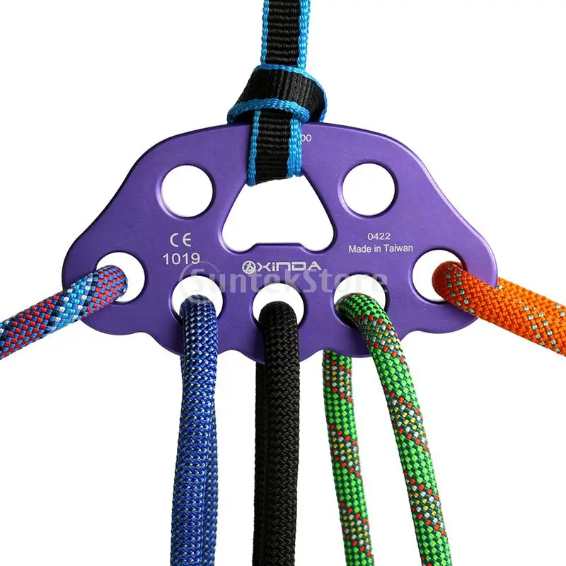 

Large 8- Hole Rigging Anchor Rig Plate For Rock Climbing Mountaineering