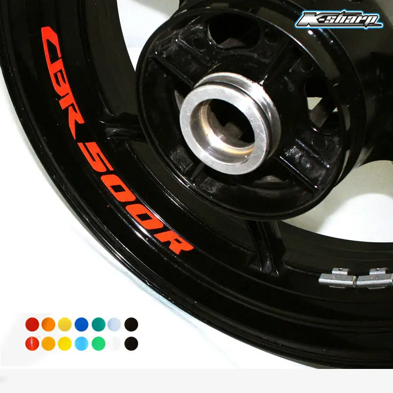 

8 X custom inner rim decals wheel reflective Stickers stripes Fit HONDA CBR 500R