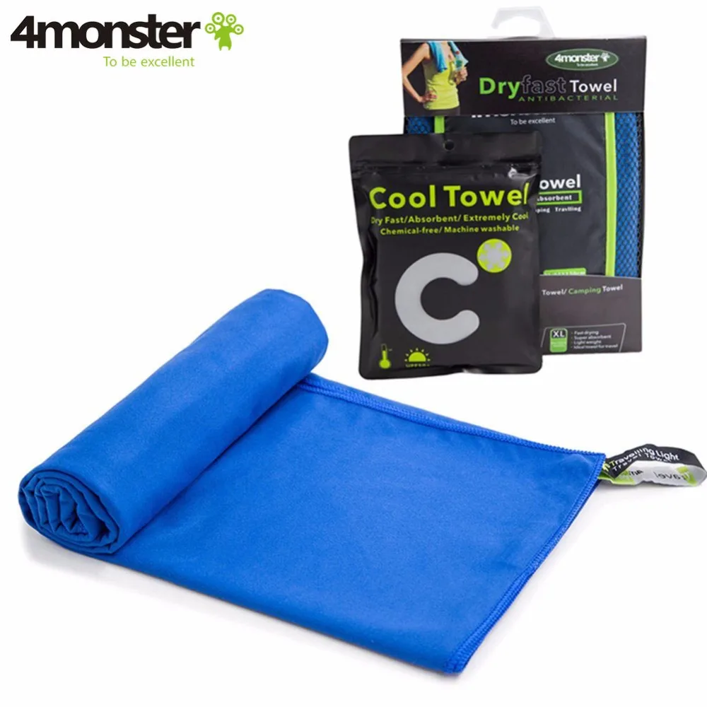 4monster Sports Towel Microfiber Travel Towel Quick Dry Yoga Blanket