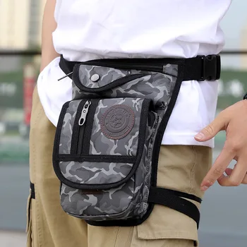 

Outdoor Ride Waterproof Nylon Tactical Camouflage Waist Bag Bag For The Belt Bananka Men Fanny Pack Motorcycle Leg Bag Belt Bag