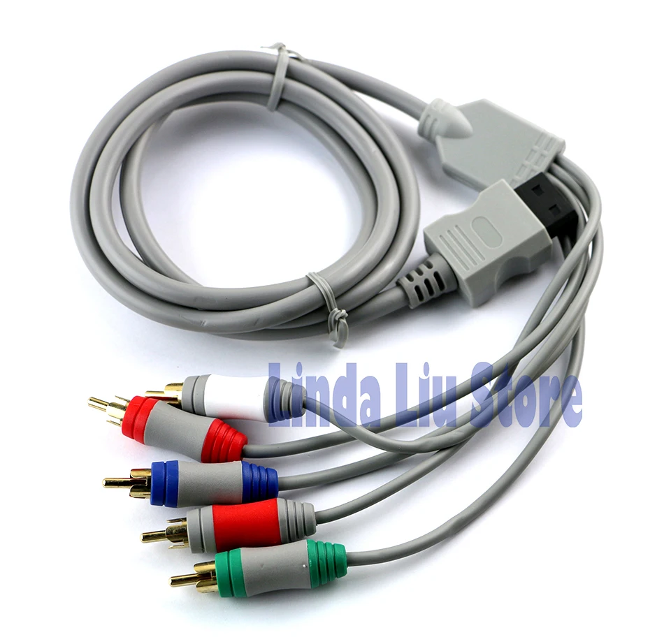 ChengChengDianWan 1 8 м 6 футов 1080P Компонентный кабель HDTV Аудио Видео AV 5RCA для Nintendo Wii