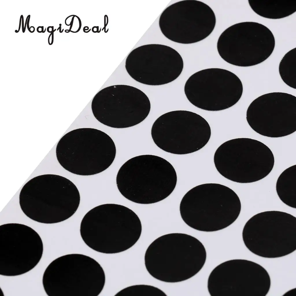 MagiDeal Set of 96Pcs 1.2cm Black Round Pool Table Spot Marking Stickers - Self Adhesive Indoor Game Snooker Stickers Accessory