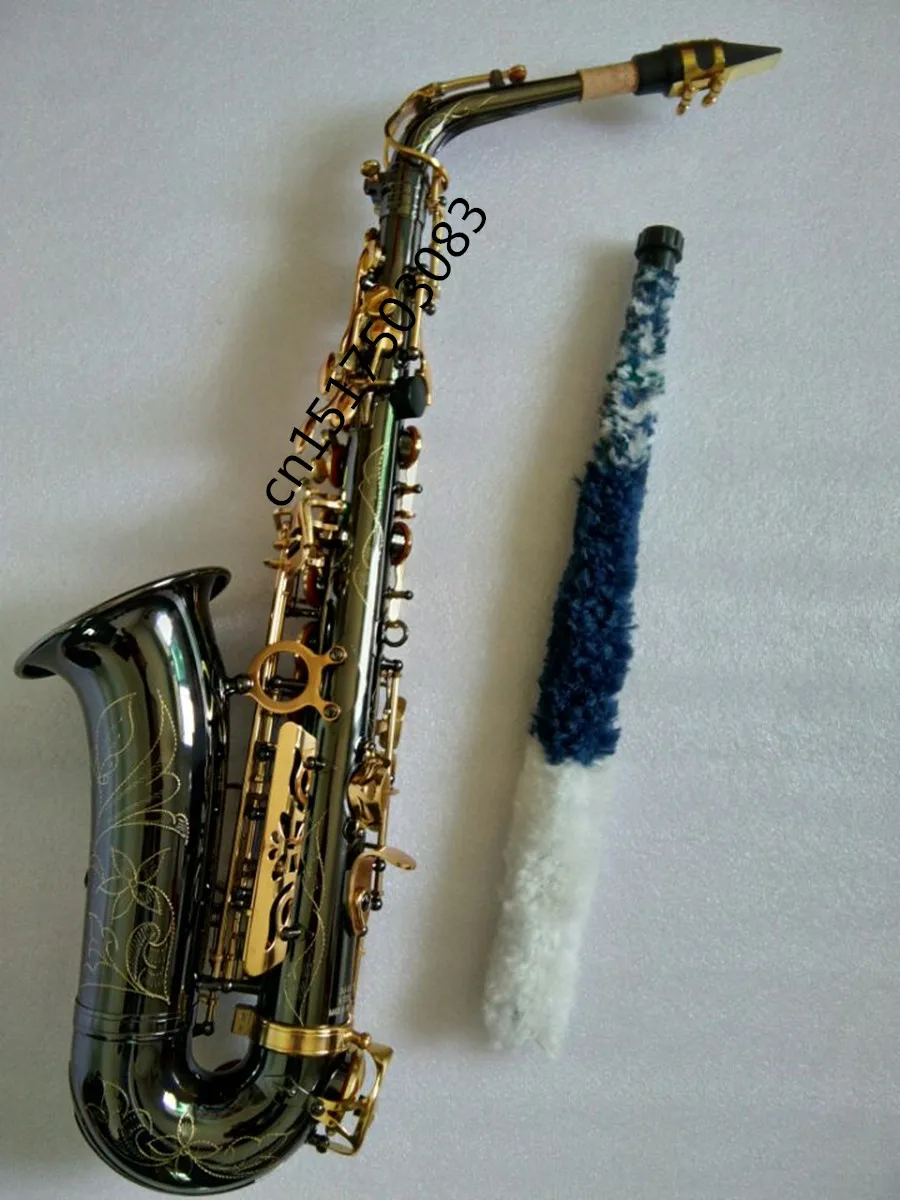 Alto font b Saxophone b font black nickel gold drop E Alto font b saxophone b