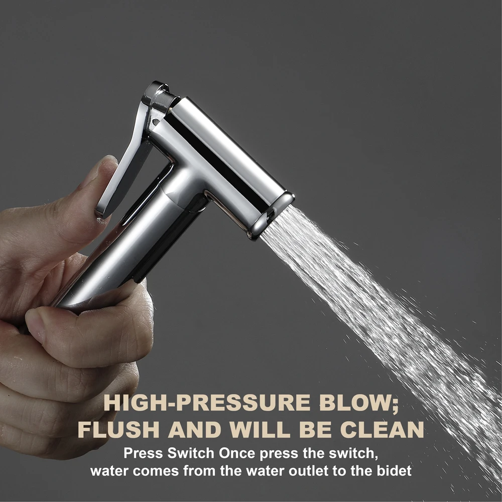 Brass Hand Held Spray Bidet Toilet Jet Set Handheld Hygienic Shower ...
