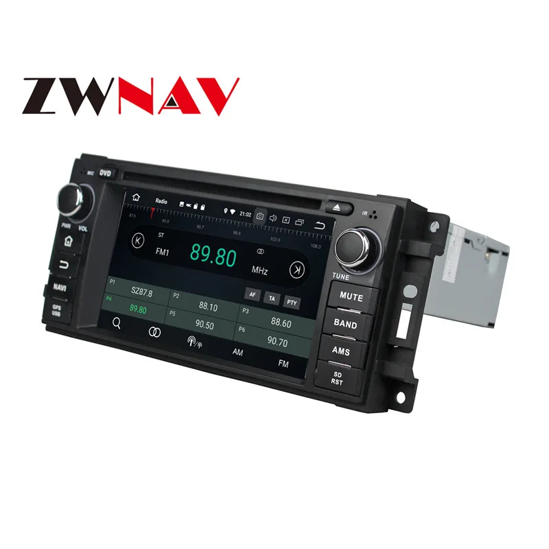 Discount Android 8.0 Car DVD player GPS navigation radio Stereo for Jeep Grand Cherokee Compass Wrangler 2010 UNIT auto multimedia 3