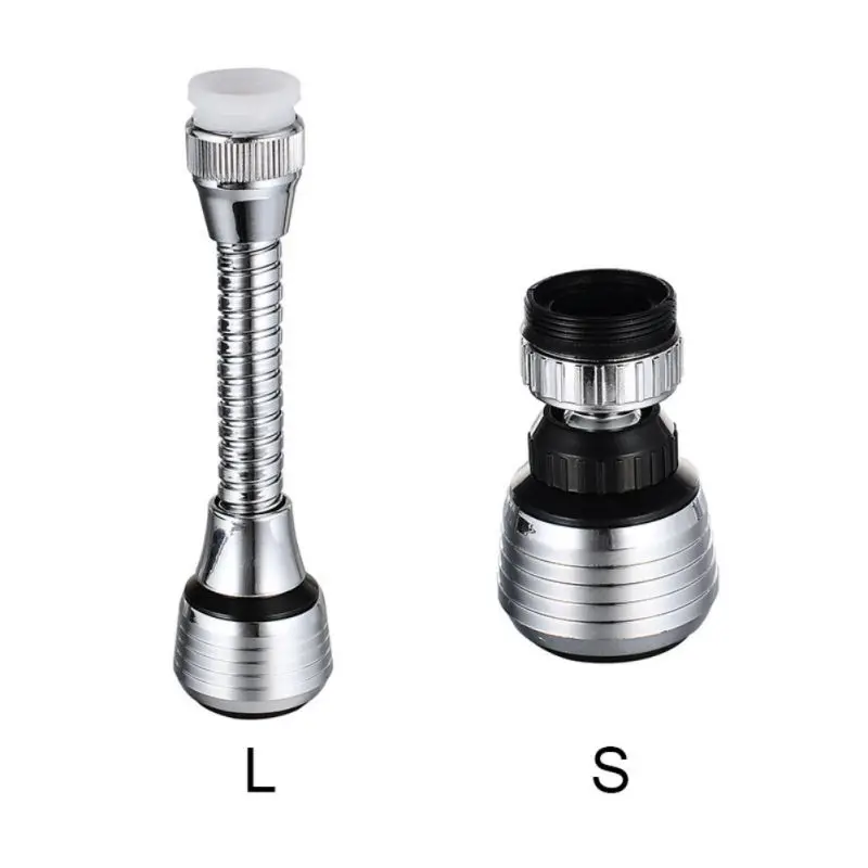 Kitchen Accessories 2 modes of 360 Swivel Saving Water Flexible Tap Faucet Extender For Taps-Bubbler and Spray, Extended Anti-sp