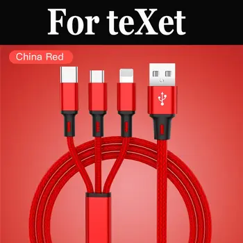 

3 in 1 USB Charger Cable Micro USB Type C For teXet TM-5005 TM-5003 TM-4513 TM-5009 TM-5581 TM-5071 teXet TM-5073 TM-5073