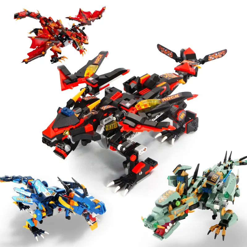 

WANMUXING RC Dinosaur Building Block Kungfu Kingdom Telecontrol Electric Model Small Particle Boy Assembly Toys for Children