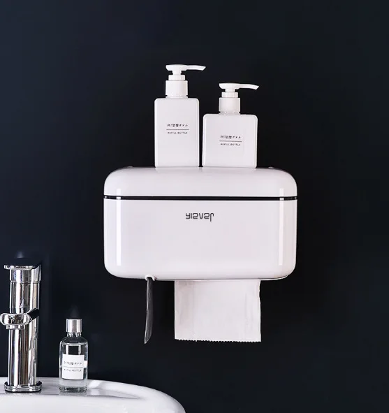 

Hand tray toilet tissue box free punching paper tube paper toilet paper tray waterproof toilet paper storage box