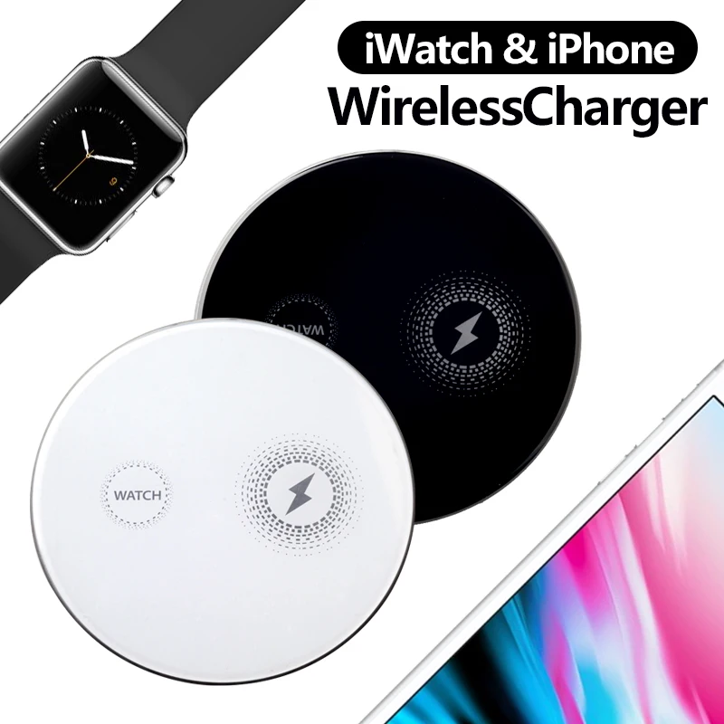 

2 In 1 Wireless Charger For Apple Watch 4 Charger Fast USB Charger Series 4 3 2 1 MFi Certified Original For Apple Watch Charger