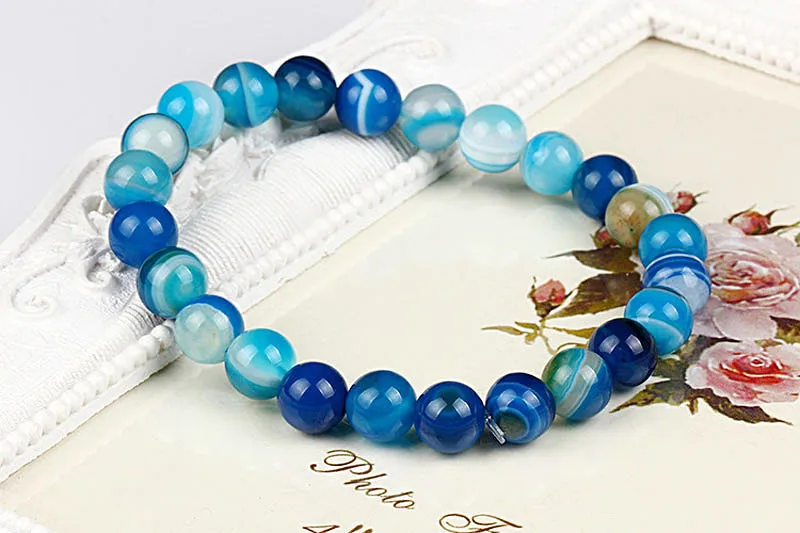 NIUYITID Stone Bead Bracelet For Women Men Jewelry Charm Male Accessories Bracelet Good Luck (9)