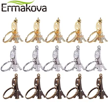 ERMAKOVA 15 Pcs/Set 3D Eiffel Tower Keychain French Souvenir Keyring Tower Figurine Key Chain Party Decor Key Ring Gift