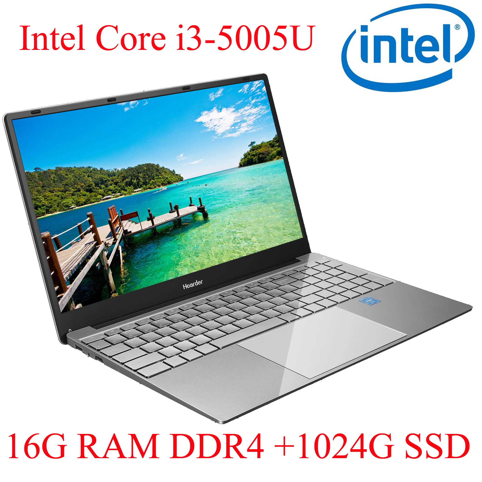 

P3-10 16G RAM 1024G SSD I3-5005U Notebook Laptop Ultrabook Backlit IPS WIN10 keyboard and OS language available for choose