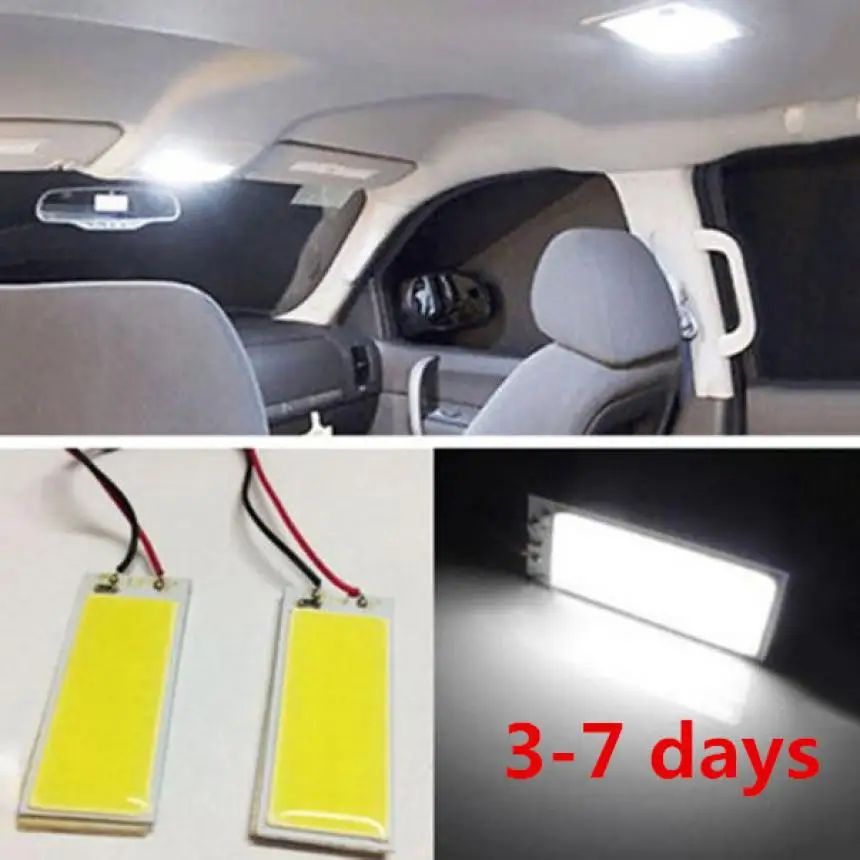 2 шт. ксенон HID Белый 36 COB LED Купол Карта Лампа внутренняя панель автомобиля лампа 12V
