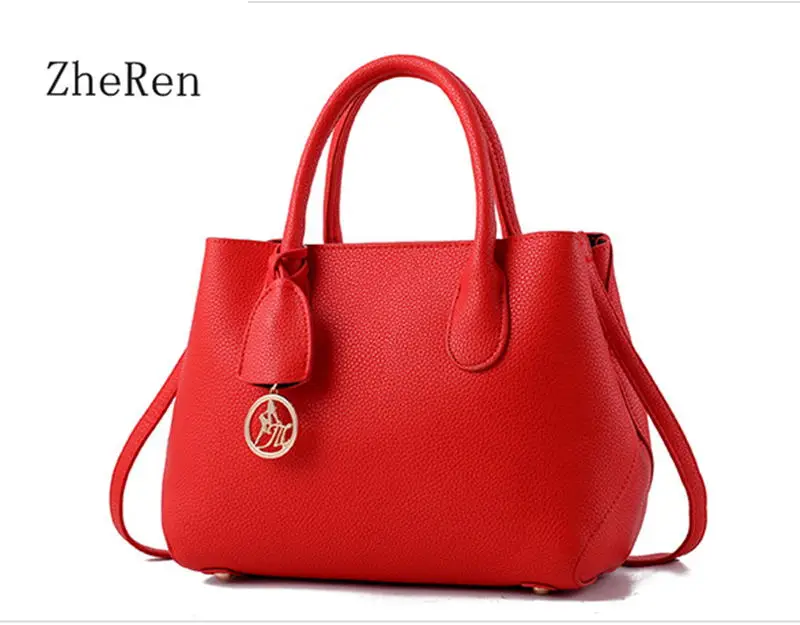 

Handbags 2017 new female red bride bag ladies Handbag wedding Red Large Shoulder Bag Messenger Bag