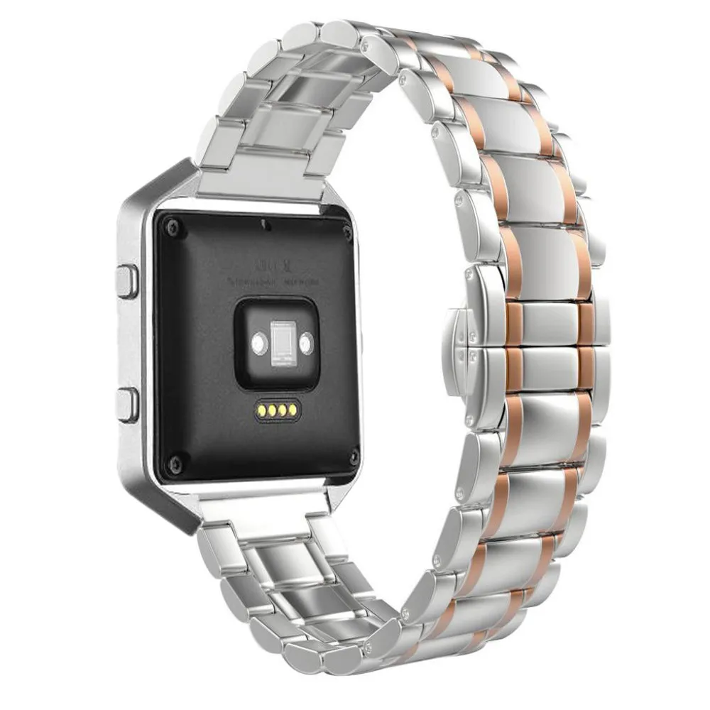 

Watch Accessories Stainless Steel Watch Band Strap Metal Clasp For Fitbit Blaze  Free Shipping
