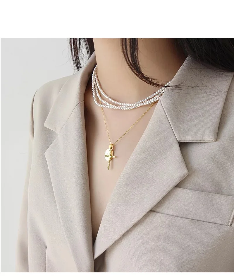 Ожерелье из стерлингового серебра 925 пробы, модное дизайнерское длинное ожерелье в виде Луны, индивидуальное Трендовое серебряное ожерелье для мужчин и женщин, для мальчиков и девочек, еврей