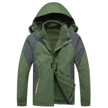 MAZEROUT Кемпинг горный туризм Рыбалка Катание на лыжах альпинизм велоспорт треккинг Открытый мужские куртки водонепроницаемый Зимний 3в1 ветрозащитный