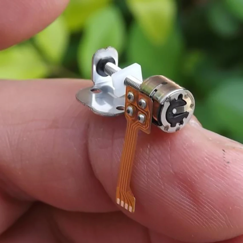 Микро 2 фазный 4 проводной 40 Ом DC 3 5V шаговый двигатель с слайдером DIY электрическая