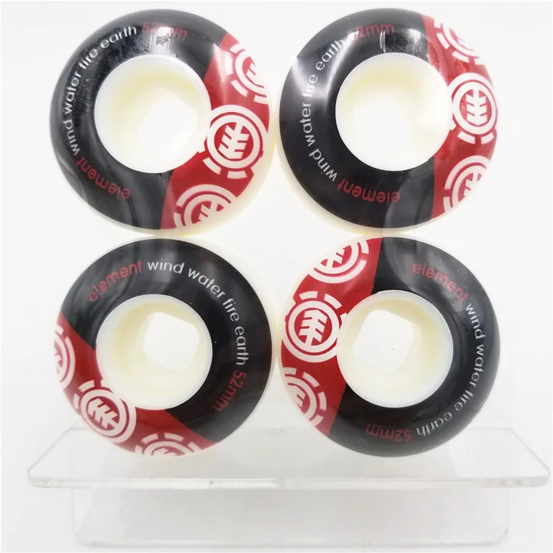 USA العلامة التجارية عنصر برو الرسومات لوح التزلج عجلات PU عجلات تزلج الشارع الطريق أربعة لوح التزلج عجلات ل روداس دي تزلج 52 ملليمتر