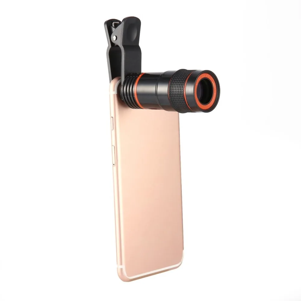 Телескоп для мобильного телефона объектив камеры 8X зум телеобъектив с зажимом универсальные внешние линзы для iPhone samsung и смартфона