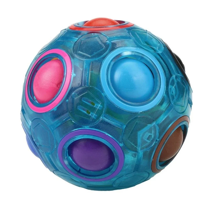 Luminous Magic Rainbow Ball Football Cube Fluorescence Hottest Decompression Finger Toy Children Adult Anti Stress Ball