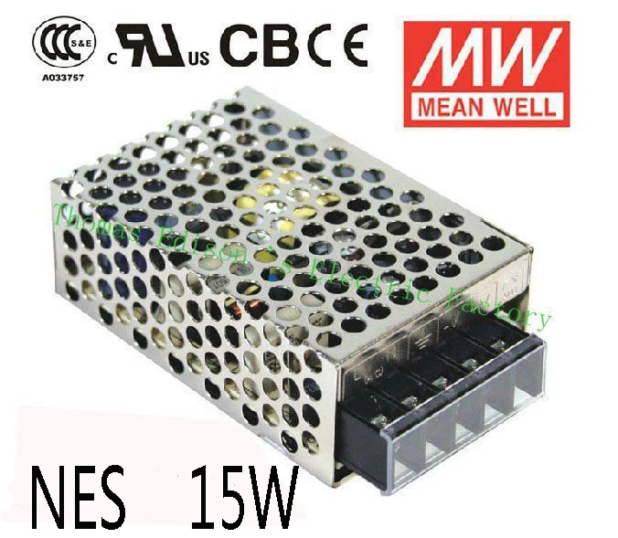 

Original MEAN WELL power suply unit ac dc to dc power supply 15W 5V 3A 12V 1.3A 24V 0.7A MEANWELL