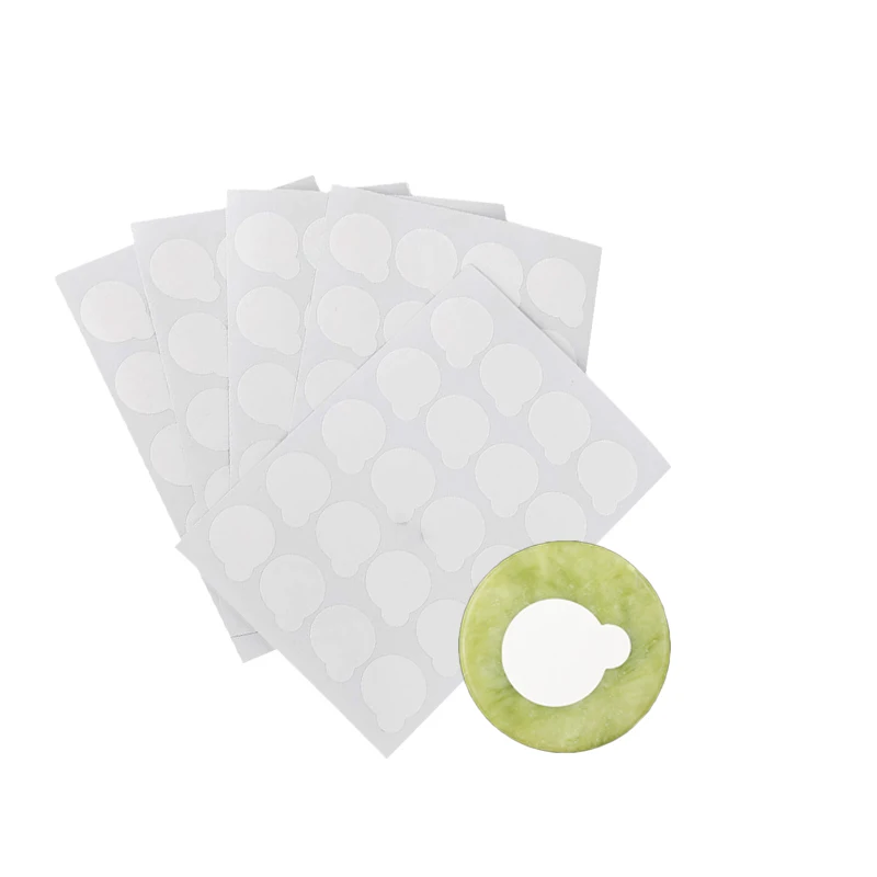 

5 sheets 100pc Glue shimand adn 1 stone eyelash extensions tool glue holder jade stone holder glue pallet glue stand pads