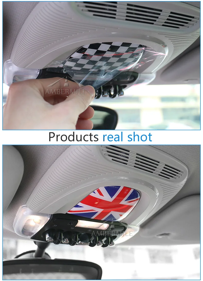 3D Car Interior Roof Reading Light Stickers Covers for Mini Cooper F56 F55 F54 F60 Countryman Accessories Car Styling (7)