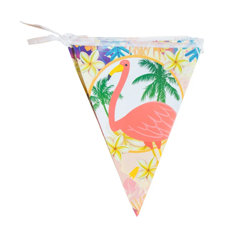 

1set Flamingo Party Dinnerware Set Disposable Flags Party Decoration Kids Birthday Summer Hawaiian Supplies Supplier