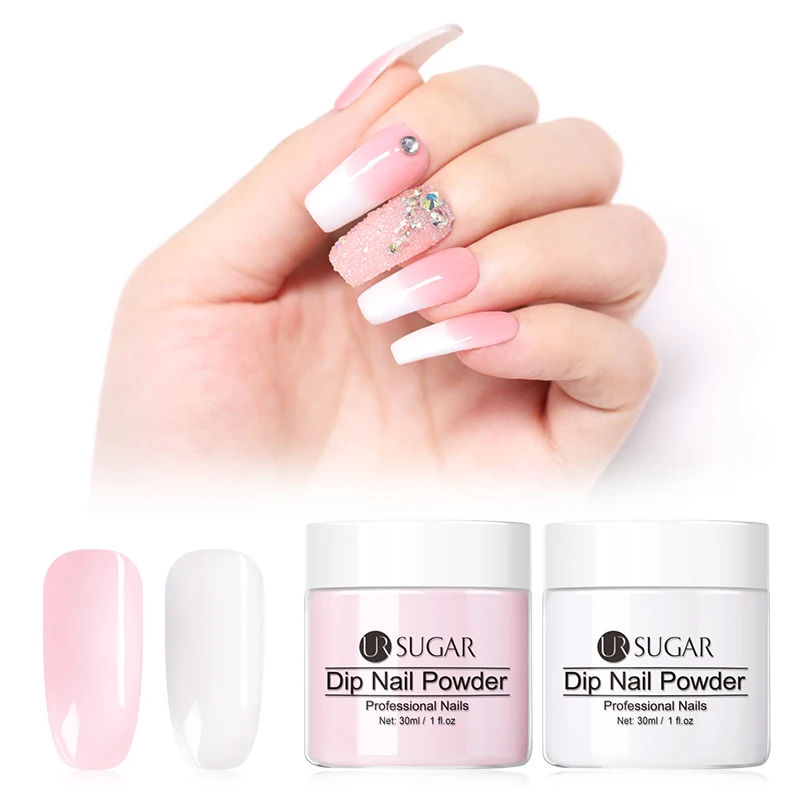 UR SUGAR Nail Art Dipping Nail Powder Color Natural Dry Without Lamp Nail Dipping System Powder Nails Decoration