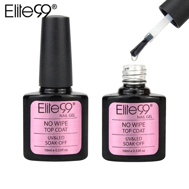 Elite99 Soak Off No Wipe Top Coat Uv Gel Nail Polish Sealer No