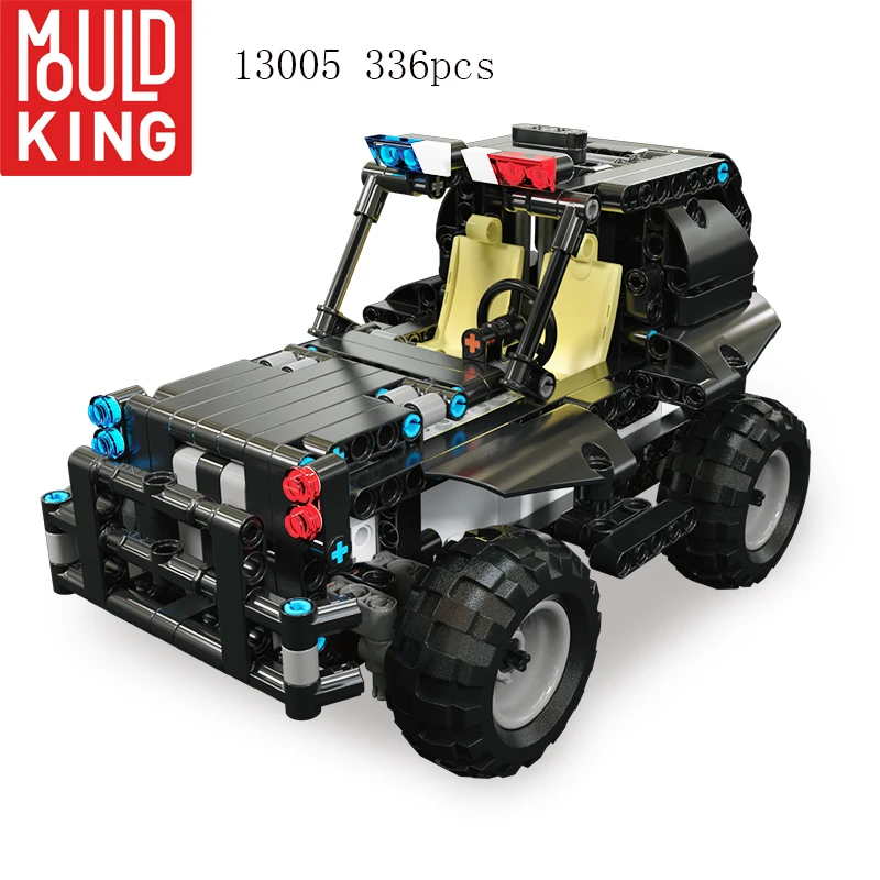 

Mould King Technic City 13005 SWAT Team Police RC Car Truck Remote Control Building Blocks Toys For Kids