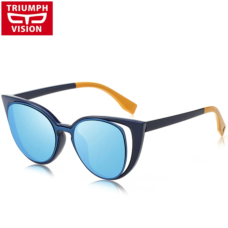 Женские солнцезащитные очки TRIUMPH VISION кошачий глаз роскошные винтажные Модные для
