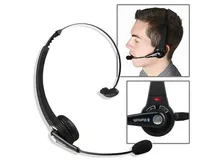 Mono Wireless Bluetooth Headset Headphones Multipoint Noise Canceling with Mic Handsfree for PC PS3 Gaming Mobile Phone Laptop