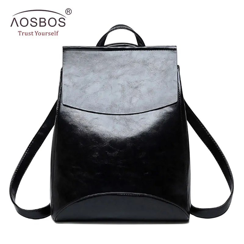 Aosbos, Модный женский рюкзак, высокое качество, Молодежный, из искусственной кожи, школьная сумка на плечо для девочек-подростков, женский, винтажный стиль